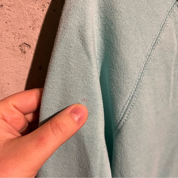 Kyodan Women's Sweater Size Large Blue Long Sleeve Pullover Open Mesh Back - Picture 3 of 8